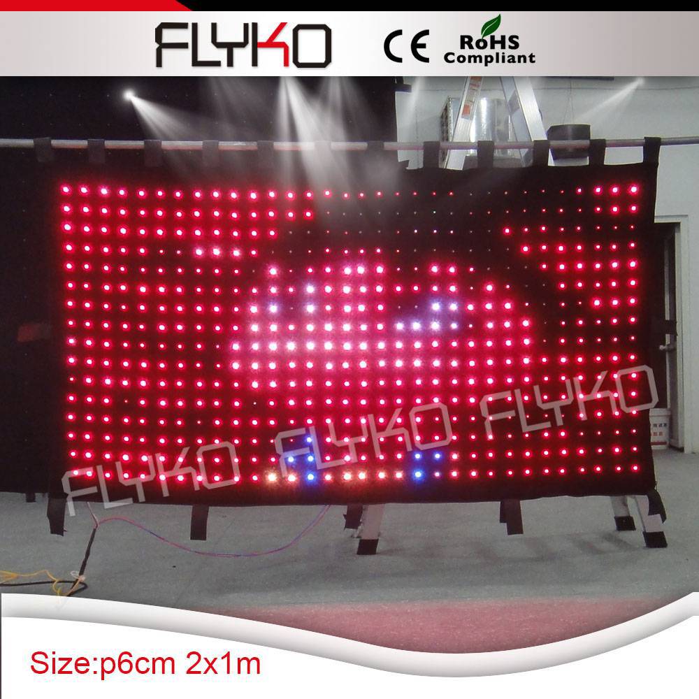 무료 배송 p60mm 2x1 m led 무대 배경 실내 크리 에이 티브 디스플레이 패션 led 비디오 커튼